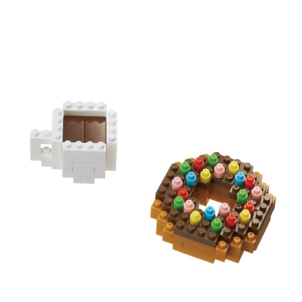Nanoblock Coffee and Donut  Mini Block Building Kit